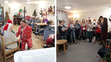 Christmas celebrations at Sheffield care home